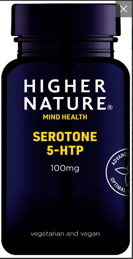 Higher Nature Serotone-5HTP 100mg 30 Capsules # SE5030