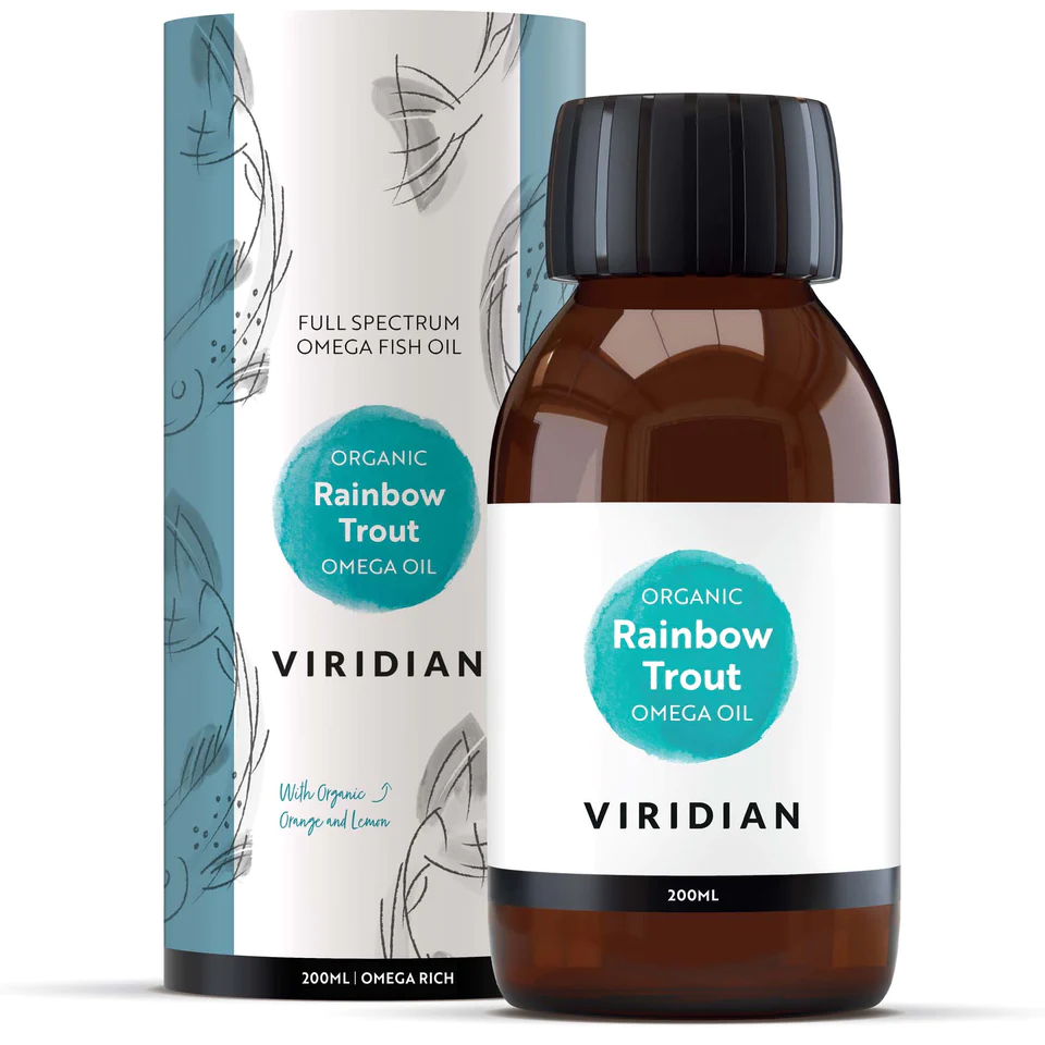 Viridian Rainbow Trout Omega Oil (Organic) NV 200ml size #580  Up To 30% Off