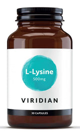 Viridian L-Lysine 500mg Veg Caps 30 size #030 Up To 30% Off