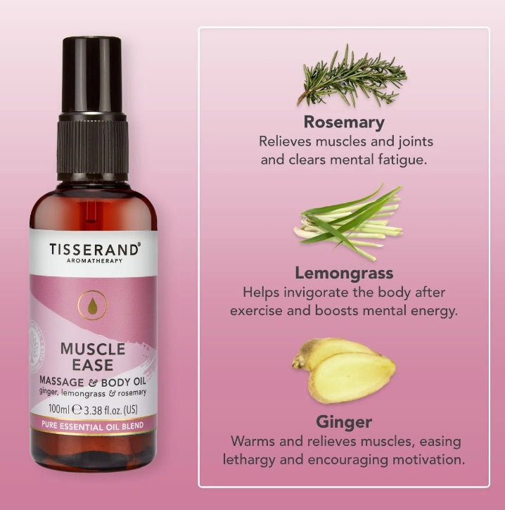Tisserand Muscle Ease Massage & Body Oil 100ml