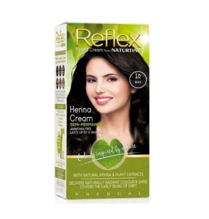 Naturtint  Reflex - 1.0 Black Semi Permanent Colour (PPD Free)