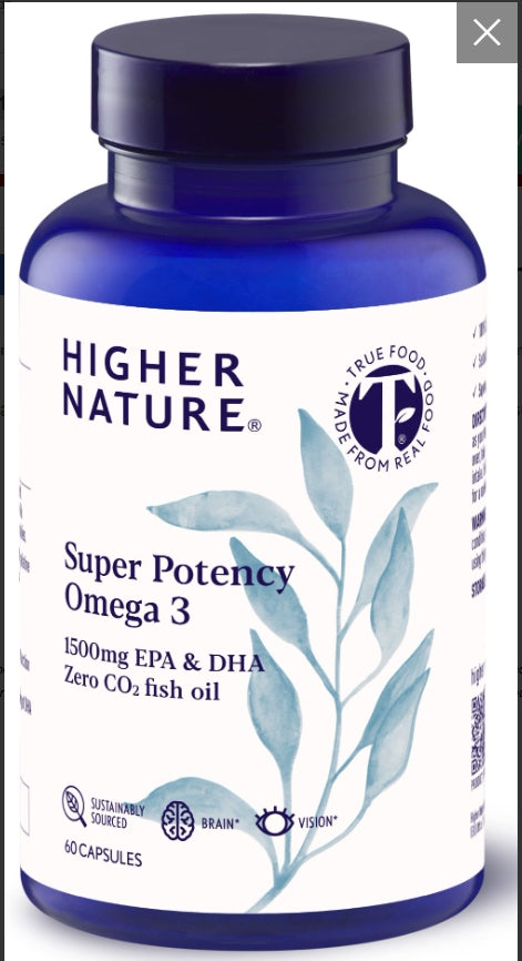 Higher Nature Pure omega 3 fish oil 60 capsules