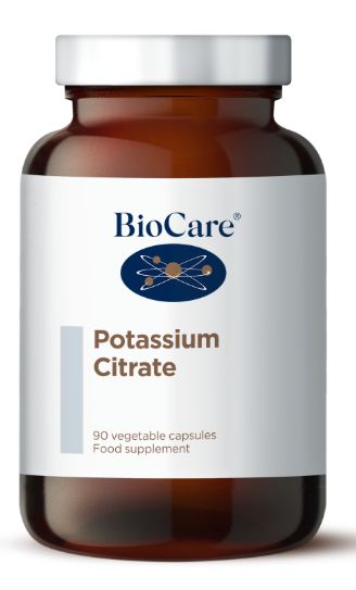 BioCare Potassium Citrate 277mg (100mg elemental potassium) 90 Capsules # 30190