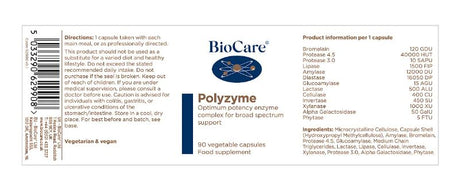 BioCare Polyzyme 90 Capsules # 62990