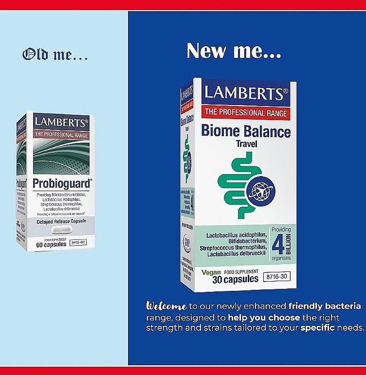 Lamberts Biome Balance Travel ( Probioguard ) ( 30 Capsules ) # 8716