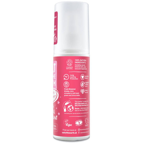 Salt Of The Earth Rock Chick Sweet Strawberry Natural Deodorant Spray for Girls # 100ml