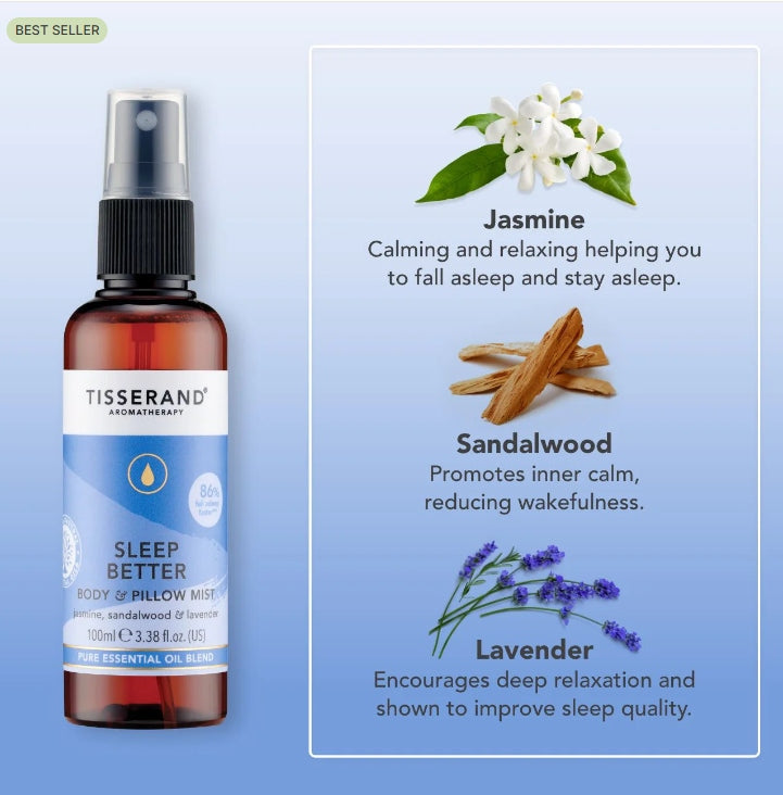 Tisserand Sleep Better Body & Pillow Mist 100ml