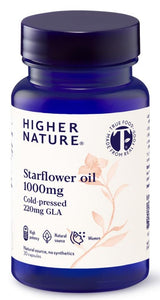 Higher Nature Starflower Oil 1000mg 30 Capsules # STI030