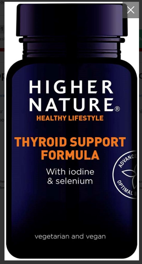 Higher Nature Thyroid Support 60 Capsules # THY060