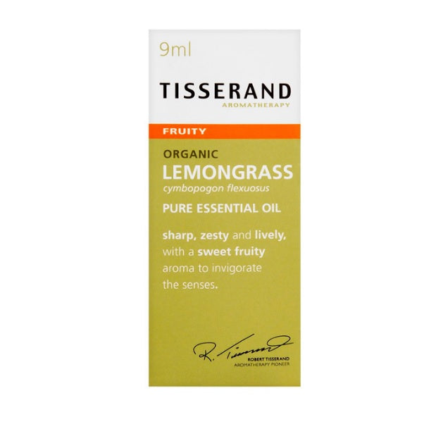 Tisserand Lemongrass-Organic (Grass) Pure Essential Oil