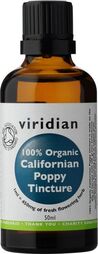 Viridian California Poppy Tincture (Organic) 50ml size #604 Up To 30% Off