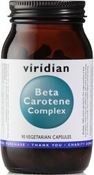 50% Off - Viridian Beta Carotene Veg Caps 90 size #122 (Expiry date 11-2026)