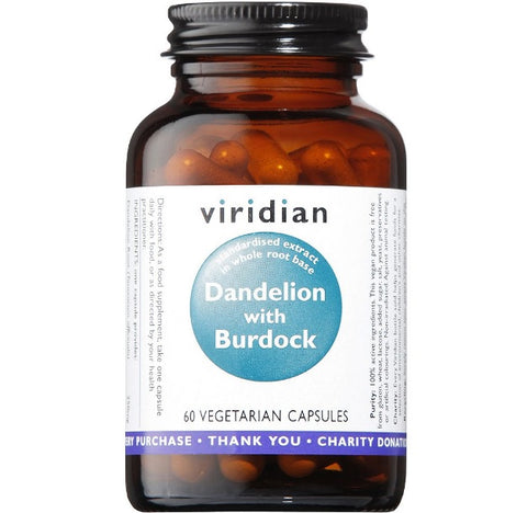 Viridian Dandelion and Burdock Veg Caps 60 size #811  UP to 30% Off