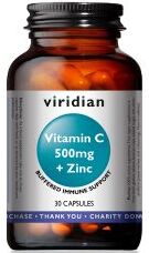 Viridian Vitamin C & Zinc Veg Caps 30 size #221  Up To 30% Off