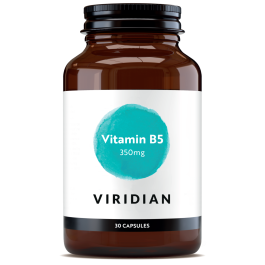 Viridian Vitamin B5 350mg Veg Caps 30 size #200