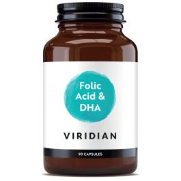 Viridian Folic Acid & DHA Veg Caps 90 size #207
