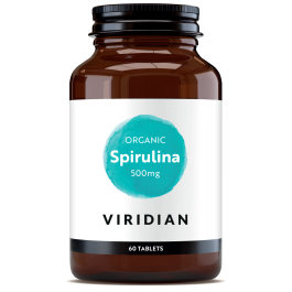 Viridian Spirulina 500mg tablets [excipient-free tablets] (Organic) 60 size #277