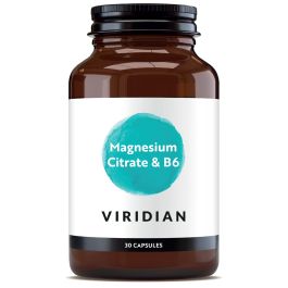 Viridian Magnesium Citrate & B6 Veg Caps 30 size #330