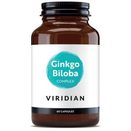 Viridian Ginkgo Biloba Extract 65mg Veg Caps 60 size #826