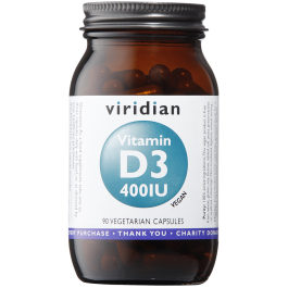 Viridian Vitamin D3 400iu Veg Caps 90 size #269 (Expiry Date 06-2024)