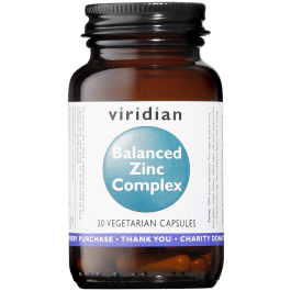 Viridian Balanced Zinc Complex Veg Caps 30 size #356 (Expiry Date 07-2024)