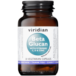 Viridian Beta Glucan Complex Veg Caps 30 size #376