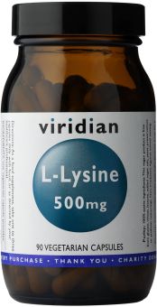 Viridian L-Lysine 500mg Veg Caps 90 size #032