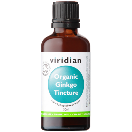 Viridian Ginkgo Biloba Tincture (Organic) 50ml size #607