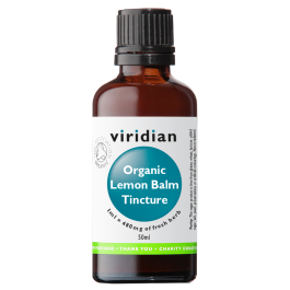 Viridian Lemon Balm Tincture (Organic) 50ml size #618