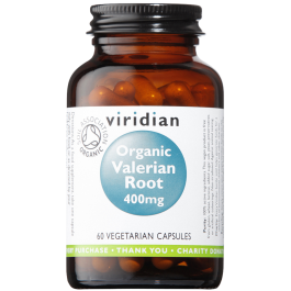 Viridian Valerian Root 400mg Veg Caps 60 size #971