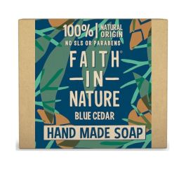 Faith In Nature For Men Blue Cedar Soap 100g