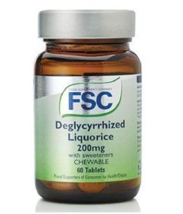 Deglycyrrhized Liquorice 200mg 60 Tablets