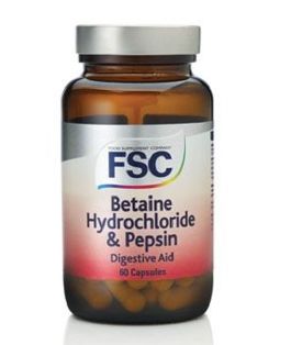 Betaine Hydrochloride 60 Capsules