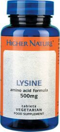 Higher Nature Lysine 500mg # LYS090