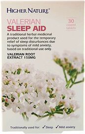 Higher Nature Valerian Sleep Aid - Used To Relieve Sleep Disturbances & Mild Anxiety # HEVS030