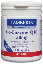 Lamberts Co-Enzyme Q10 30mg (180 Caps ) # 8531