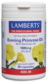 Lamberts Extra High Potency Evening Primrose Oil with Starflower Oil 1000 mg (90 Caps) # 8505