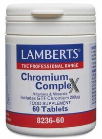 Lamberts GTF Chromium 200mg ( 60 tablets) #8236