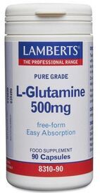 Lamberts L-Glutamine 500mg 90 Caps #8310