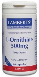 Lamberts L-Ornithine 500mg (60 Capsules) # 8319