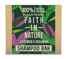 Faith In Nature Lavender & Geranium Shampoo Bar # 85g