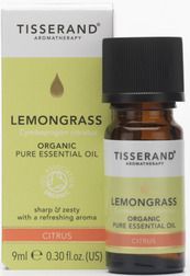Tisserand Lemongrass-Organic (Grass) Pure Essential Oil