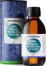 Viridian Flaxseed Omega Oil (Organic) 200ml size #505