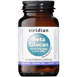 Viridian Beta Glucan Complex Veg Caps 30 size #376