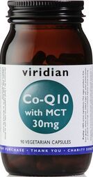 Viridian Co-Q10 30mg & MCT Veg Caps 90 size #362
