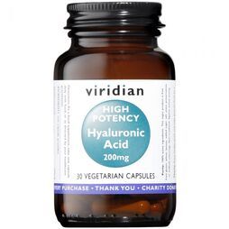 Viridian Hyaluronic Acid 200mg (High Potency) Veg Caps 30 size #391