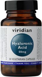 Viridian Hyaluronic Acid 50mg Veg Caps 30 size #393