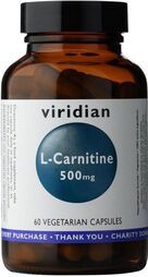 Viridian L-Carnitine 500mg Veg Caps 60 size #017