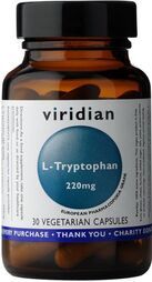 Viridian L-Tryptophan 220mg Veg Caps 30 size #040