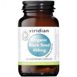 Viridian Black Seed 450mg Veg Caps 30 size #943